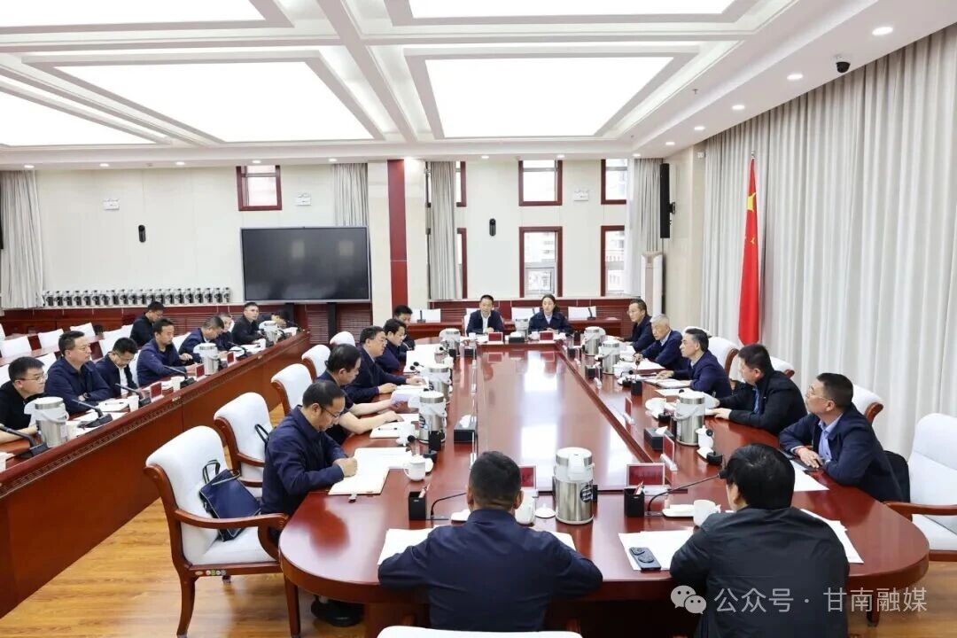 兰合西成铁路项目建设调研座谈会召开 杨振林主持并讲话 杨渺出席